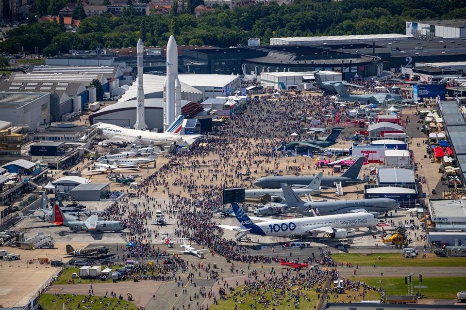 Areal Photo of the Paris International Air Show - Paris France