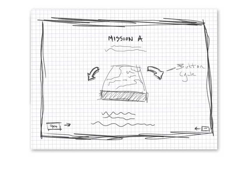 Product Selection Screen Sketch