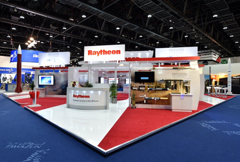 Image of a Typical Raytheon Trade Show Installation